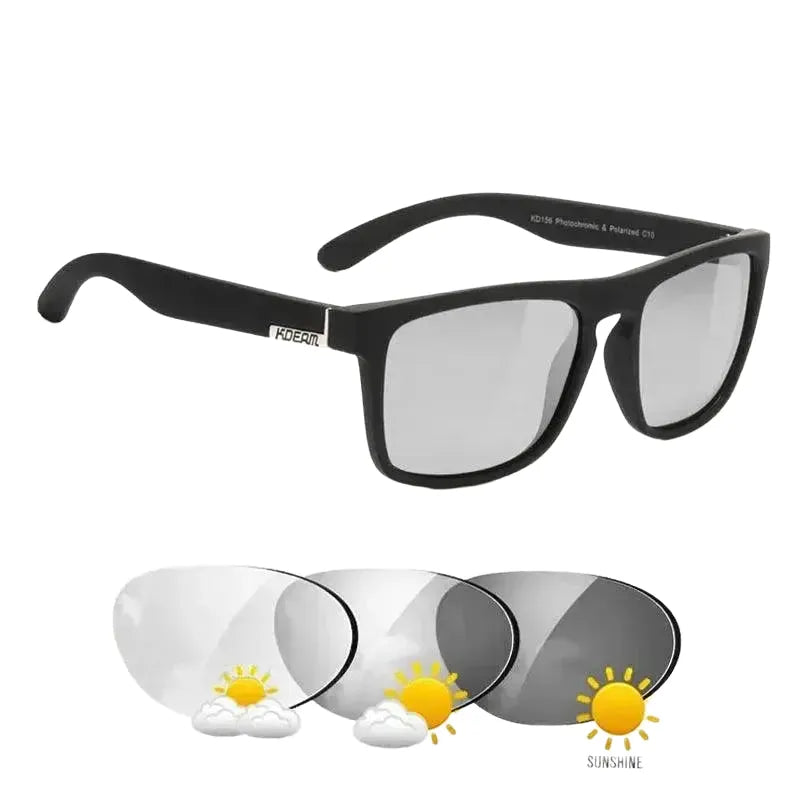 KDEAM Polarized Sunglasses For Men Classic Square Frame