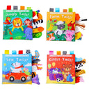 Baby Cloth Book: Interactive Educational Animal Tail Toy