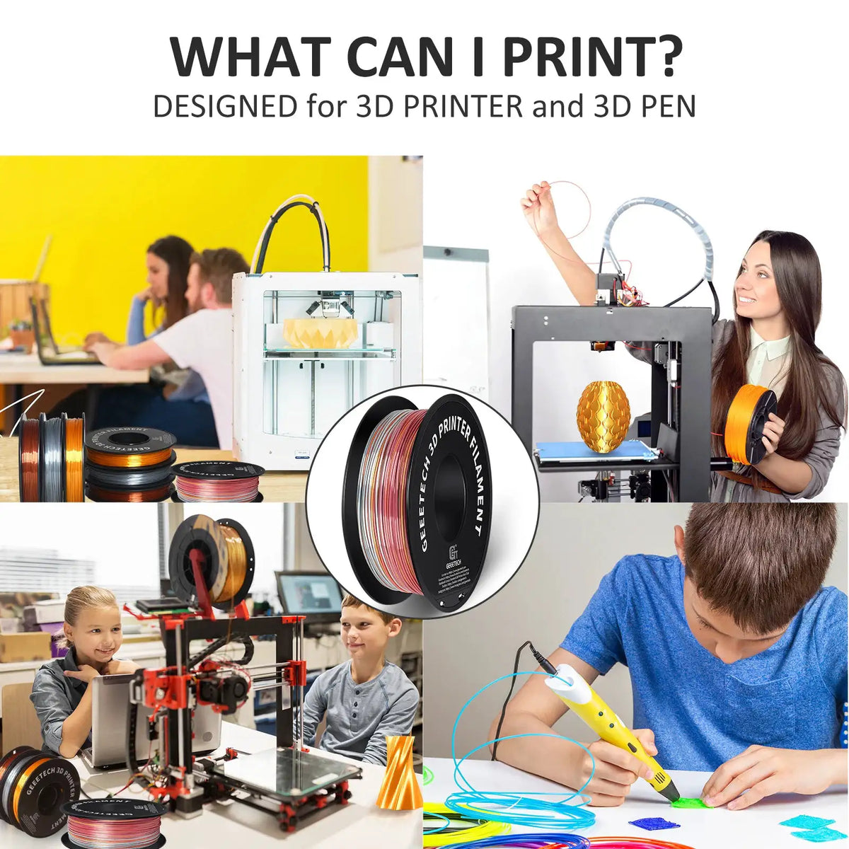 Geeetech PLA Filament - Smooth Prints — Green United States — product view 6