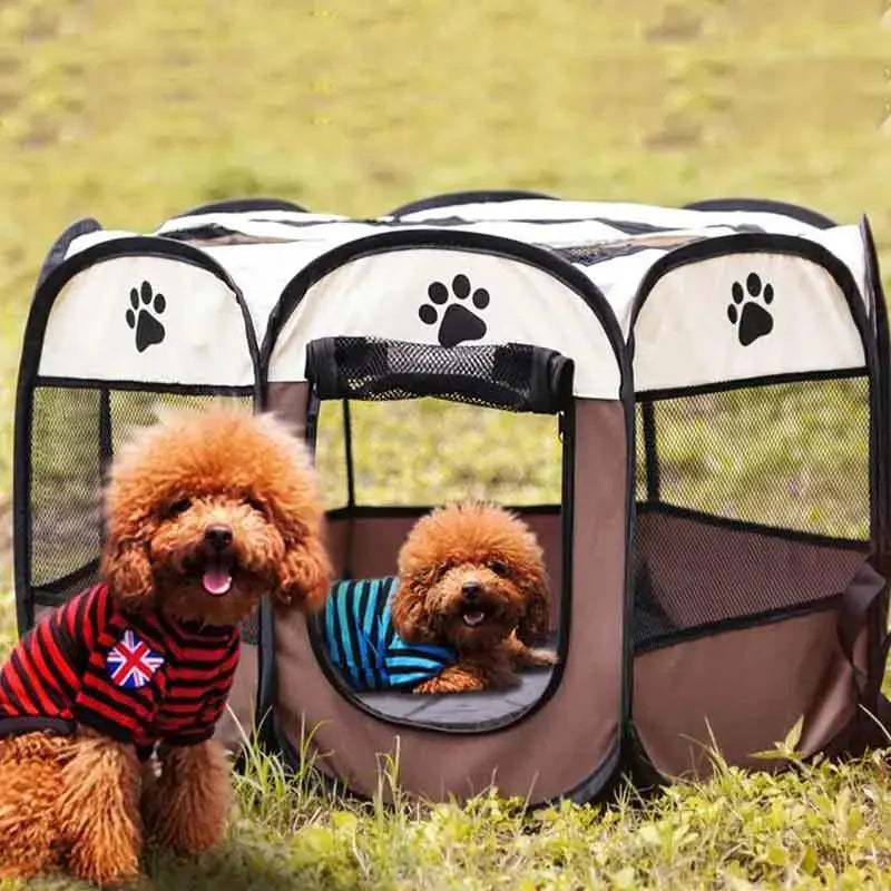 Portable Pet Kennel And Tent Foldable Durable Cage