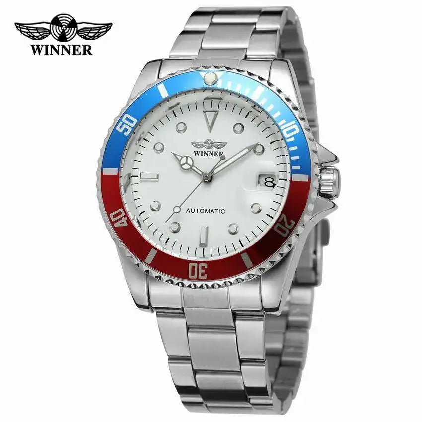 Elegant Stainless Steel Mens Automatic Watch For Formal Wear