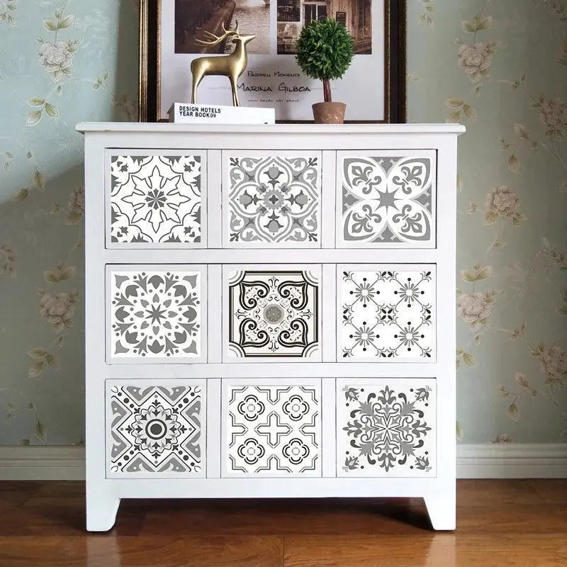 Retro Charm Tile Sticker Set for Vintage Kitchen Decor