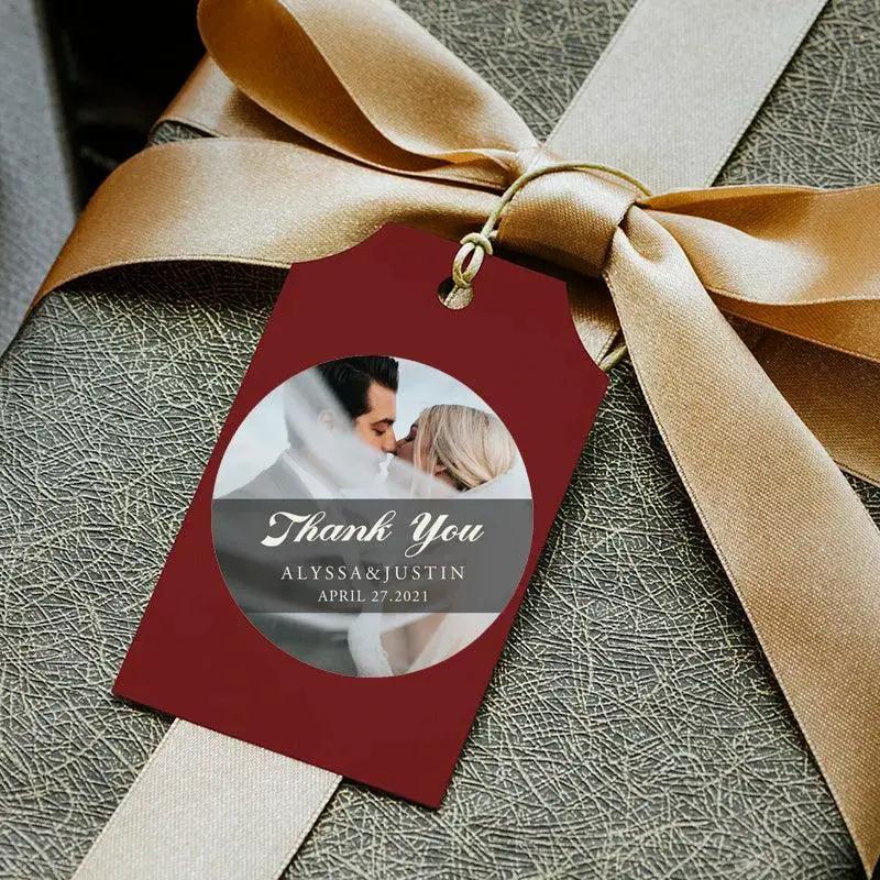 Custom Logo Wedding Birthday Baptism Stickers Personalized