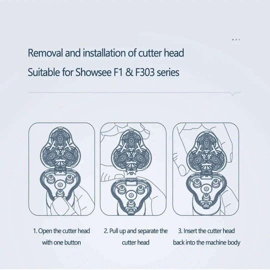 ShowSee Waterproof Shaver Spare Parts F1 F303 Cutter Head