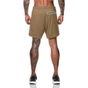Summer Running Shorts Men 2 in 1 Quick Dry Gym Shorts