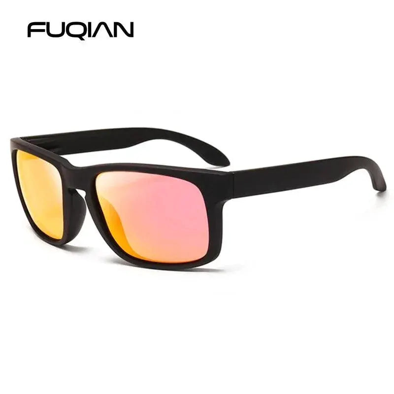 Mens Vintage Square Polarized Sunglasses UV400 Protection
