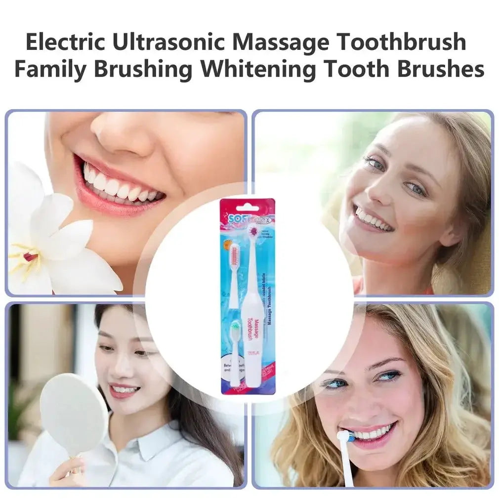 Electric Ultrasonic Toothbrush Waterproof Soft Brushing