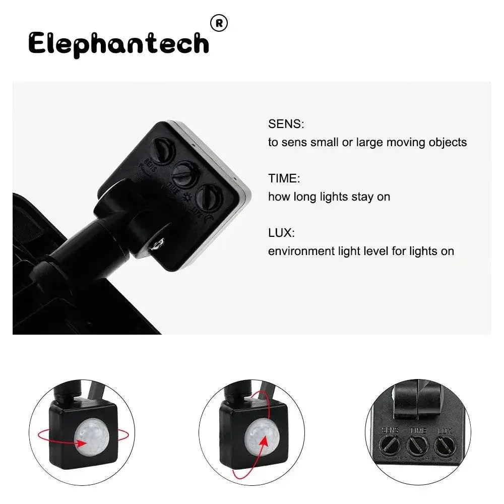 LED PIR Motion Sensor Floodlight Security Outdoor Spotlight