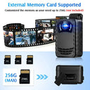 Boblov N9 Mini Body Camera 1296P Full HD Night Vision 128GB
