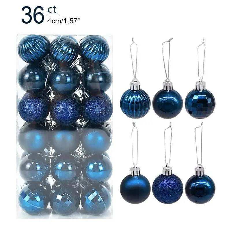 Vibrant Ornament Set for Home Decor — 24pcs rose red