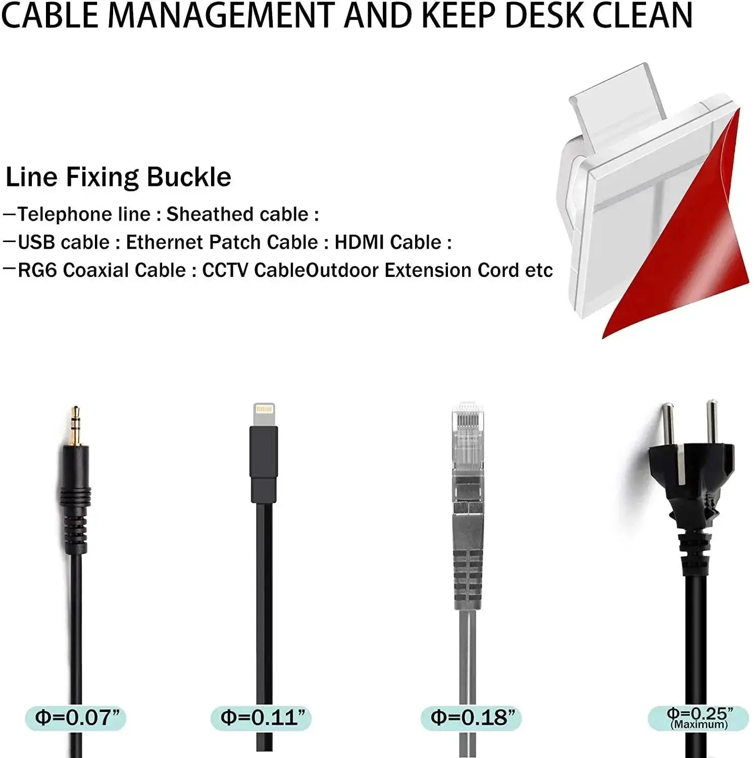 Cable Holder Clips For Efficient Cable Management Solutions