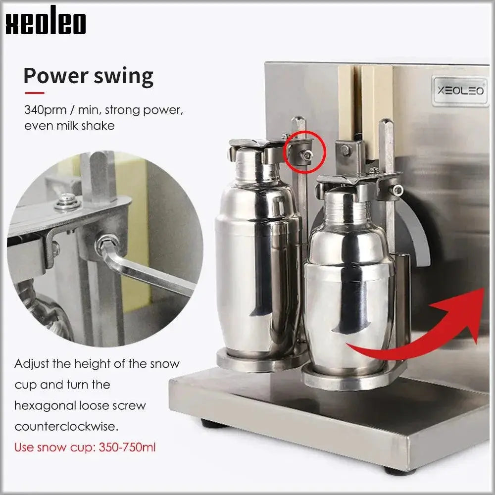 Xeoleo Commercial Boba Shaker Bubble Tea Machine Stainless