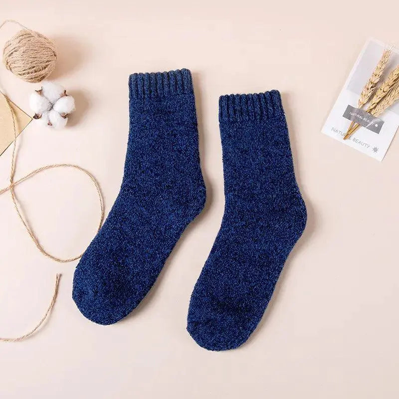 Cozy Chic Winter Wool Cashmere Socks for Snow Days