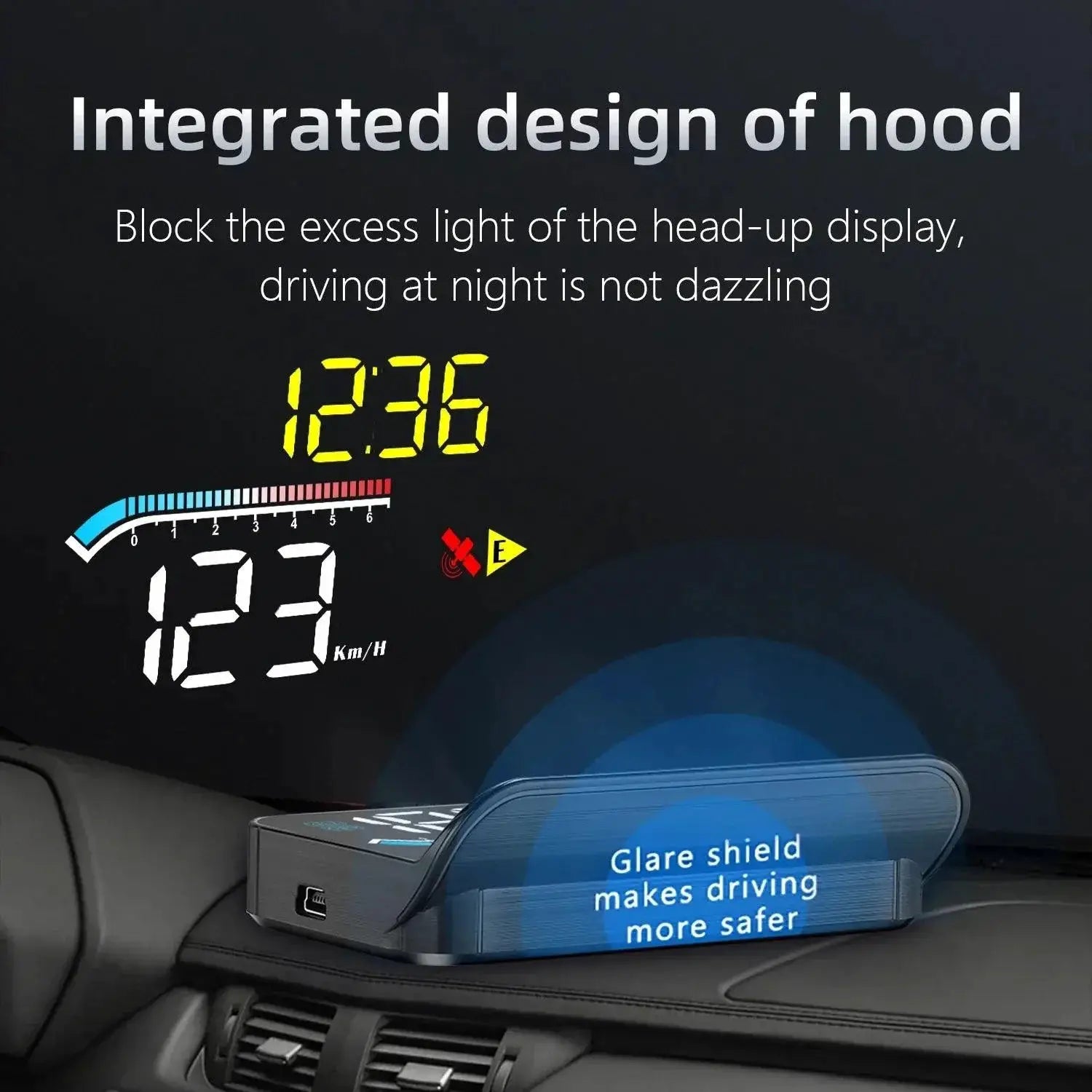 Geyiren HUD Head Up Display For Car Safety And GPS