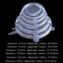 Reusable Silicone Stretch Lids for Food Storage Eco Friendly