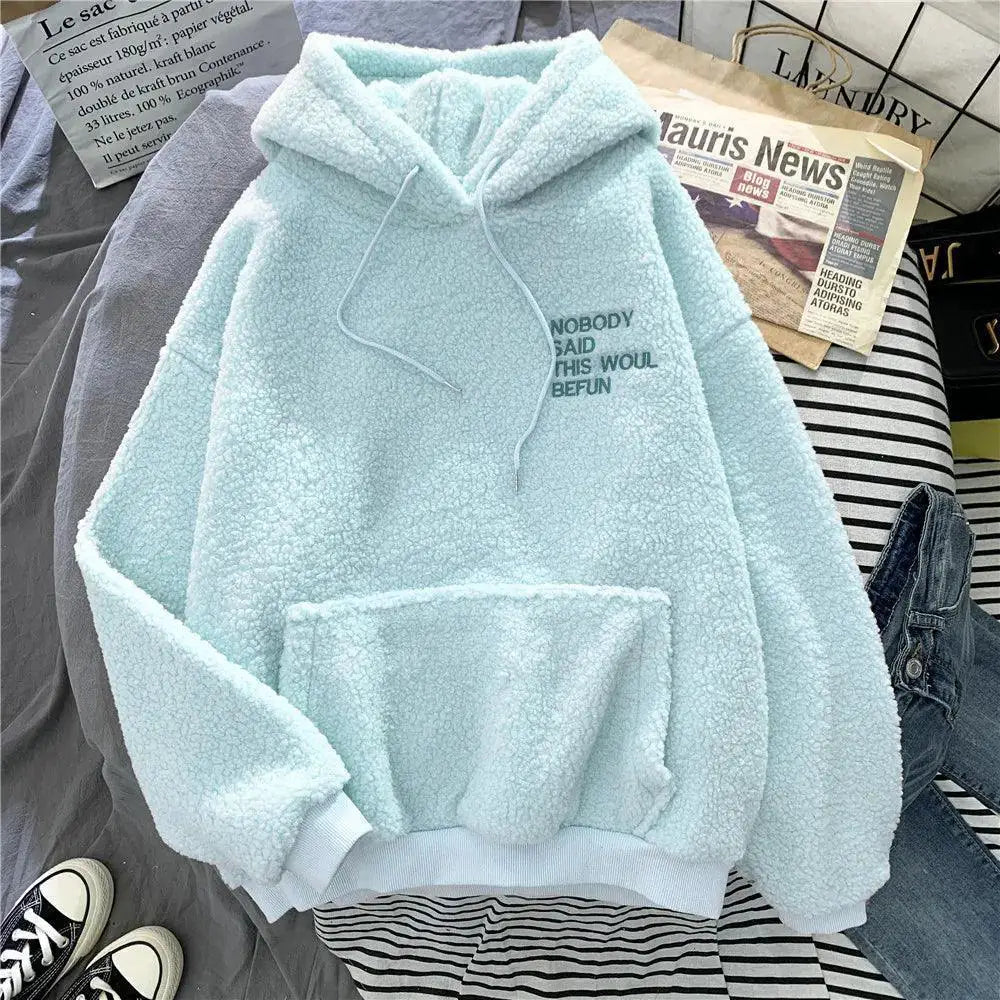 Blue Velvet Cashmere Hoodie Stay Warm And Stylish For Winter
