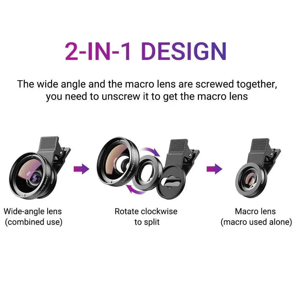 APEXEL HD Lens Kit for Smartphone Photography Enhancement