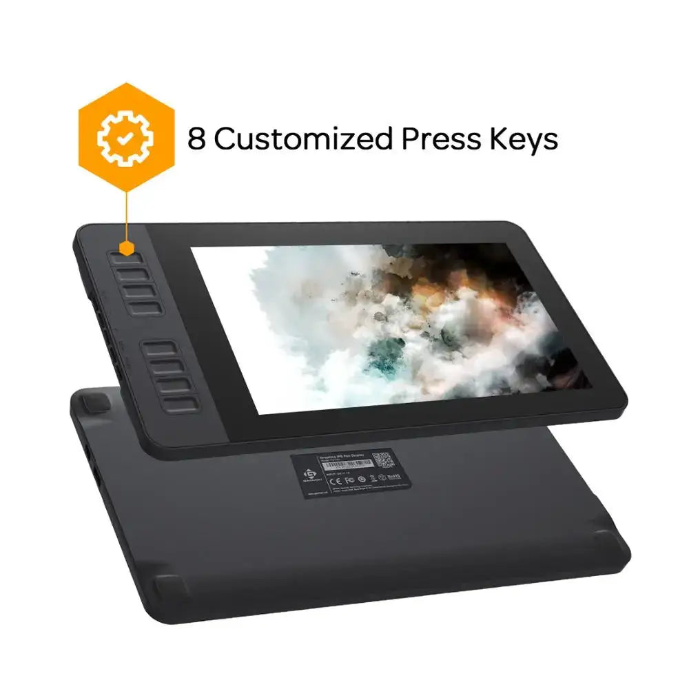 GAOMON PD1161 11.6 Inch Graphics Tablet IPS Full HD Drawing Pen Display with 8 Shortcut Keys and 8192 Levels Battery-Free Stylus