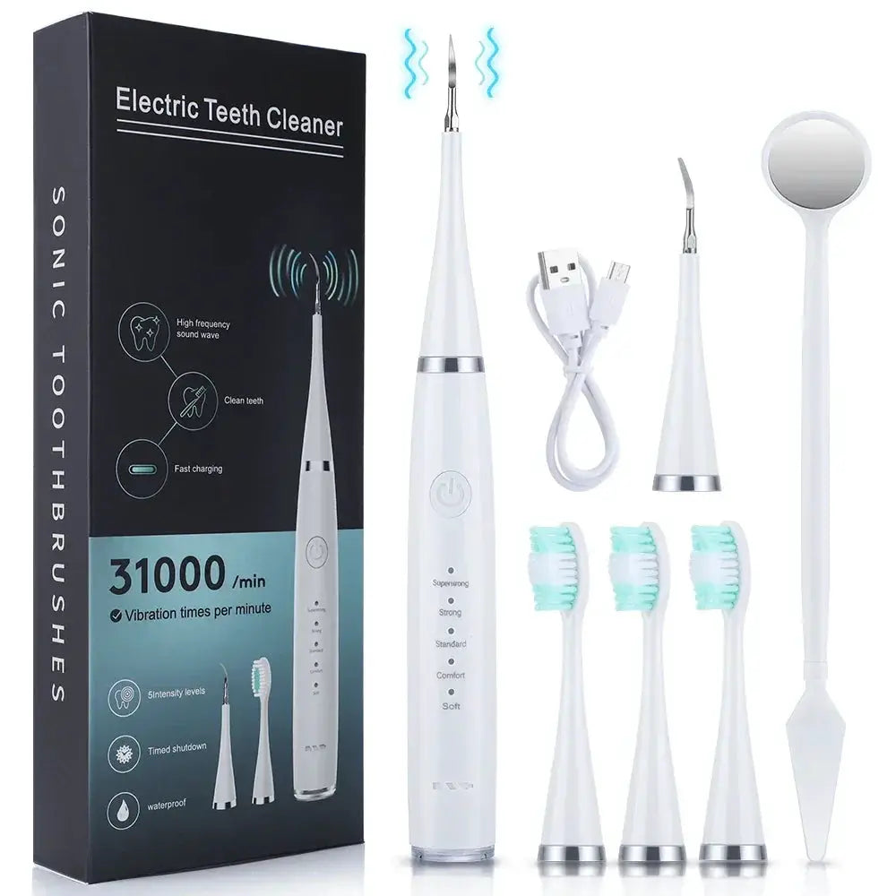 Sonic Electric Toothbrush Tartar Eliminator USB Rechargeable