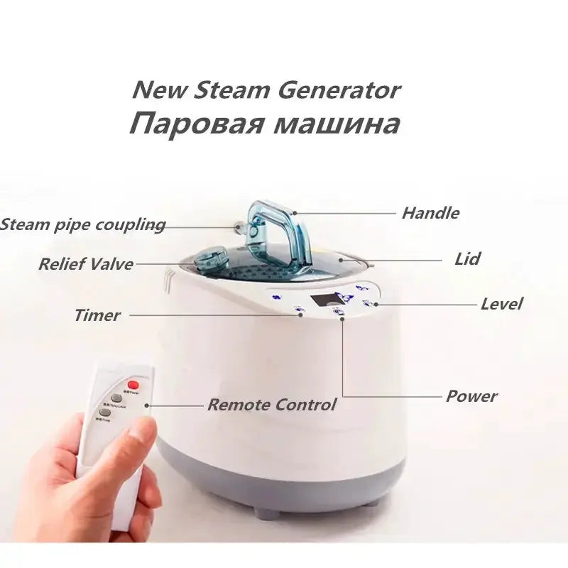 Compact Portable Steam Sauna Home Spa 4L 2000W EU Plug - OurLum.com
