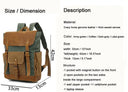 Vintage Waterproof Waxed Canvas Backpack