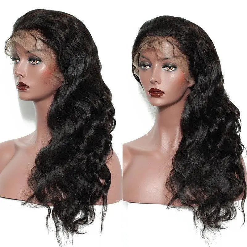Luxury Brazilian Body Wave Lace Front Wig With Fake Scalp