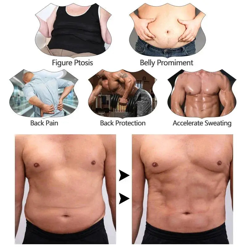 Men Waist Trainer Slimming Belt Belly Shapers Weight Loss