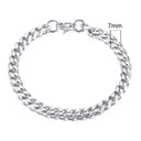 Vnox 3-11mm Chunky Miami Curb Chain Bracelet for Men