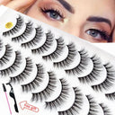 Glamorous 3D Mink False Eyelashes Bundle for Every Occasion