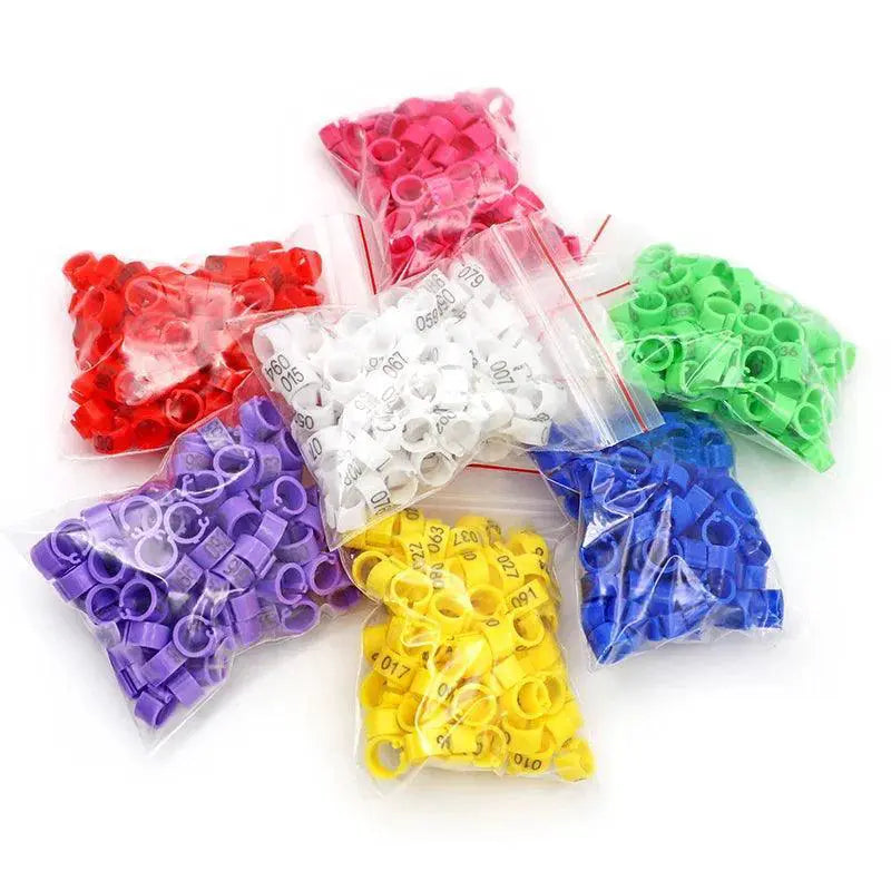 Birds Feet Ring Plastic Clip Rings Avian Comfort 100pcs