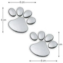 Durable Paw Print Car Decals for Pets