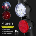 Waterproof Mini Bike Lamp Front Light White Taillight Red
