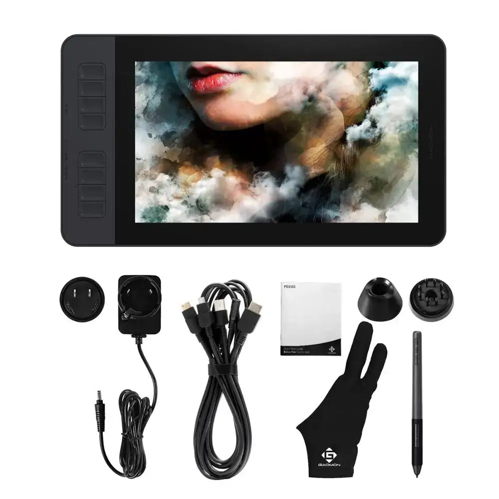GAOMON PD1161 11.6 Inch Graphics Tablet IPS Full HD Drawing Pen Display with 8 Shortcut Keys and 8192 Levels Battery-Free Stylus