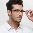 Men Anti Blue Metal Reading Glasses
