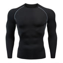 Men's T-Shirt Men Running Sport T Shirt Compression Fitness Tops