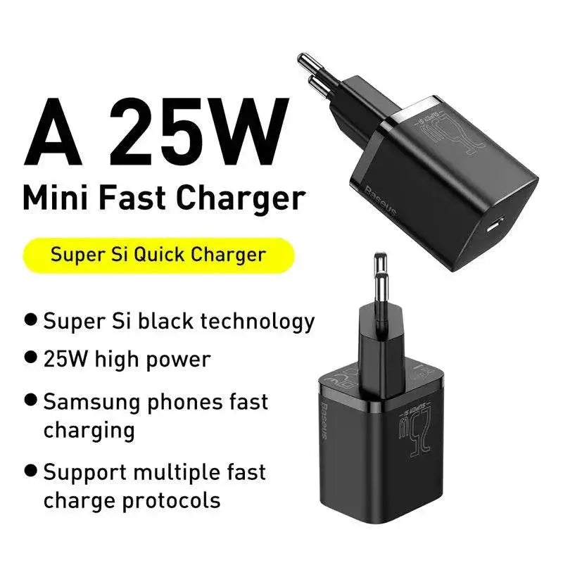 Baseus USB C Charger Fast Charging for iPhone and Samsung
