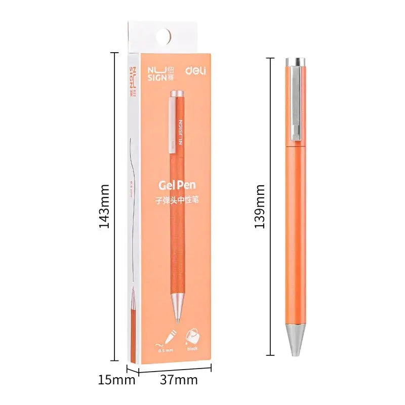 Xiaomi Deli Metal Gel Rollerball Pen 0.5mm for Students
