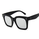 Stylish Square Oversized Sunglasses for Women Black Gradient