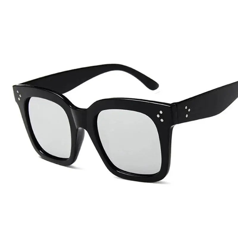 Stylish Square Oversized Sunglasses For Women Black Gradient