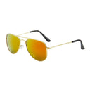 Trendy Kids Pilot Sunglasses Stylish Metal Frame Goggles