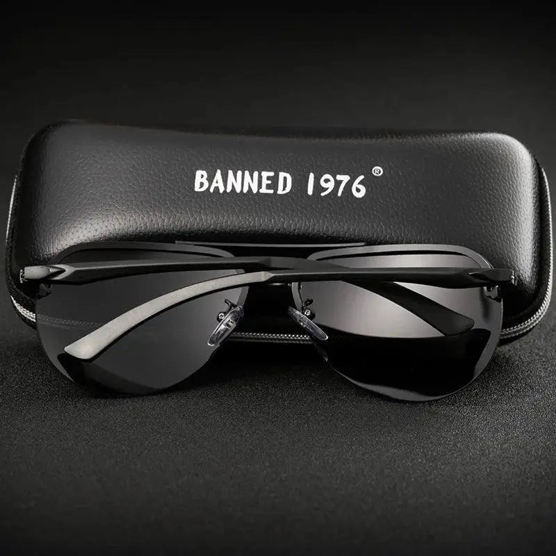Unisex Aluminum Magnesium HD Polarized Vintage Sunglasses