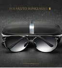 Unisex Vintage Polarized Pilot Sunglasses with UV400 Protection