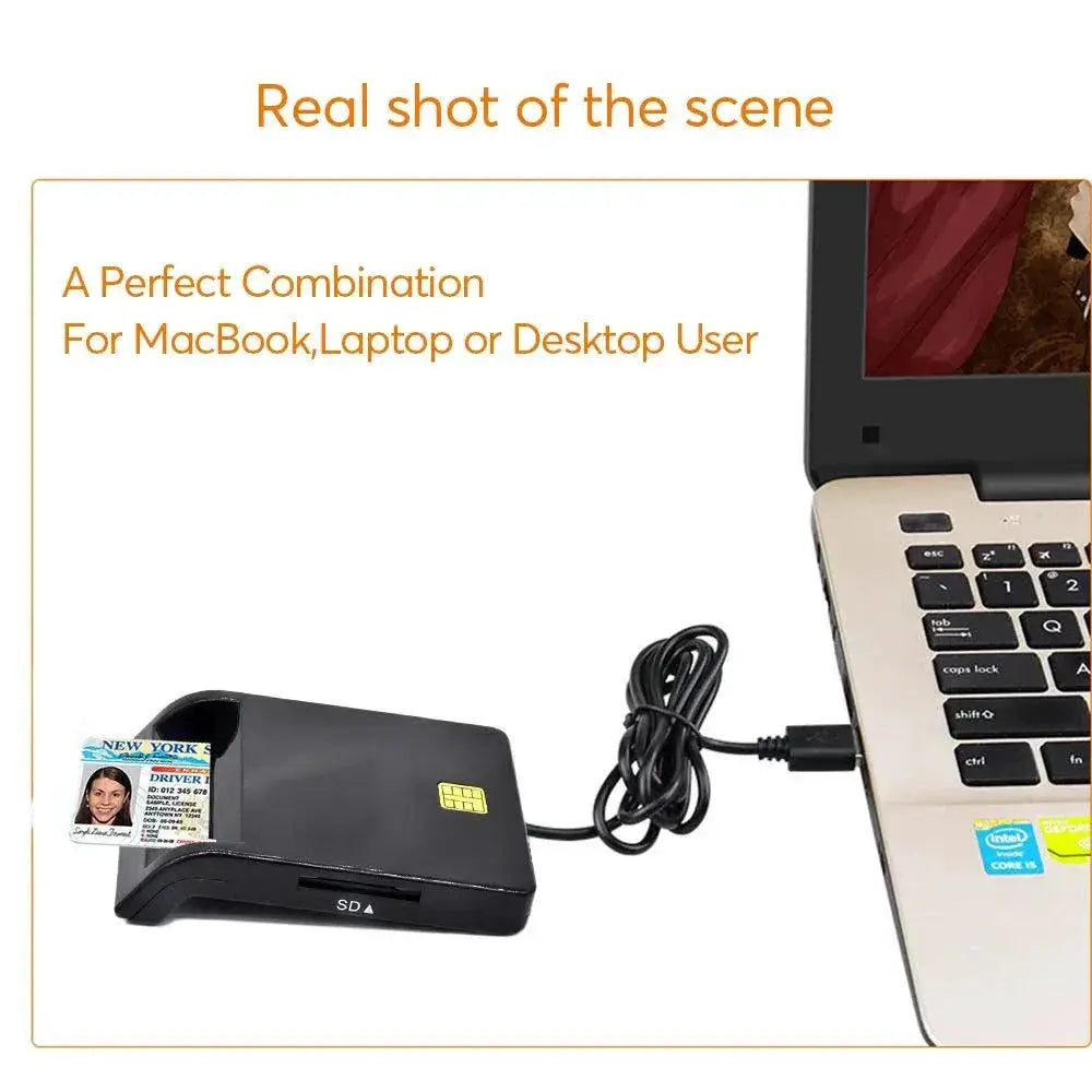 Uthai X02 USB SIM Card Reader Secure Bank Card Reader