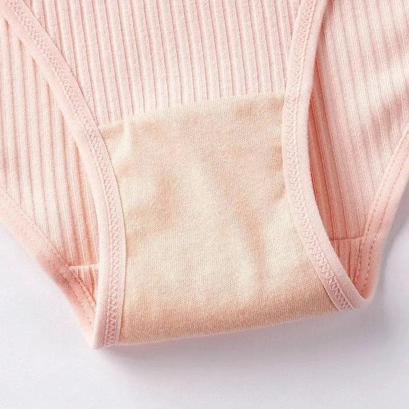 Striped Cotton V Panty Breathable Women's Underwear
