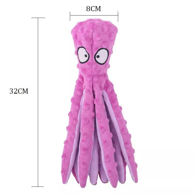Octopus Shell Interactive Plush Toy for Cats and Dogs