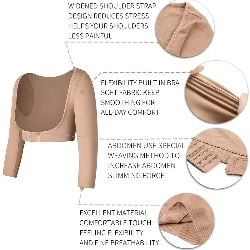 Compression Arm Shapewear for Posture and Figure Support