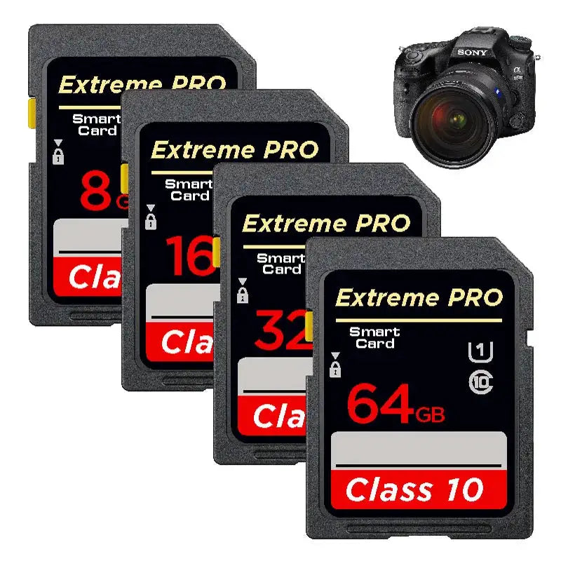 Class 10 SD Cards Original 16G 32GB U1 SDHC 64GB 128GB U3 SD Card SDA1XC Class10 V10 Memory Card For 1080p 3D 4K Video Camera