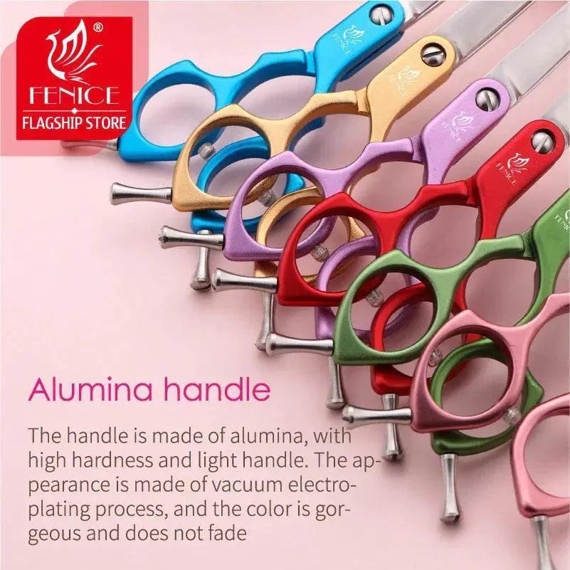 Fenice Curved Grooming Scissors for Dogs and Cats Precision