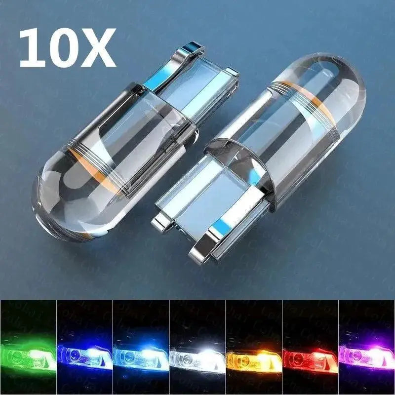 T10 LED Bulbs Pack 10X High Quality Car Lighting Kit