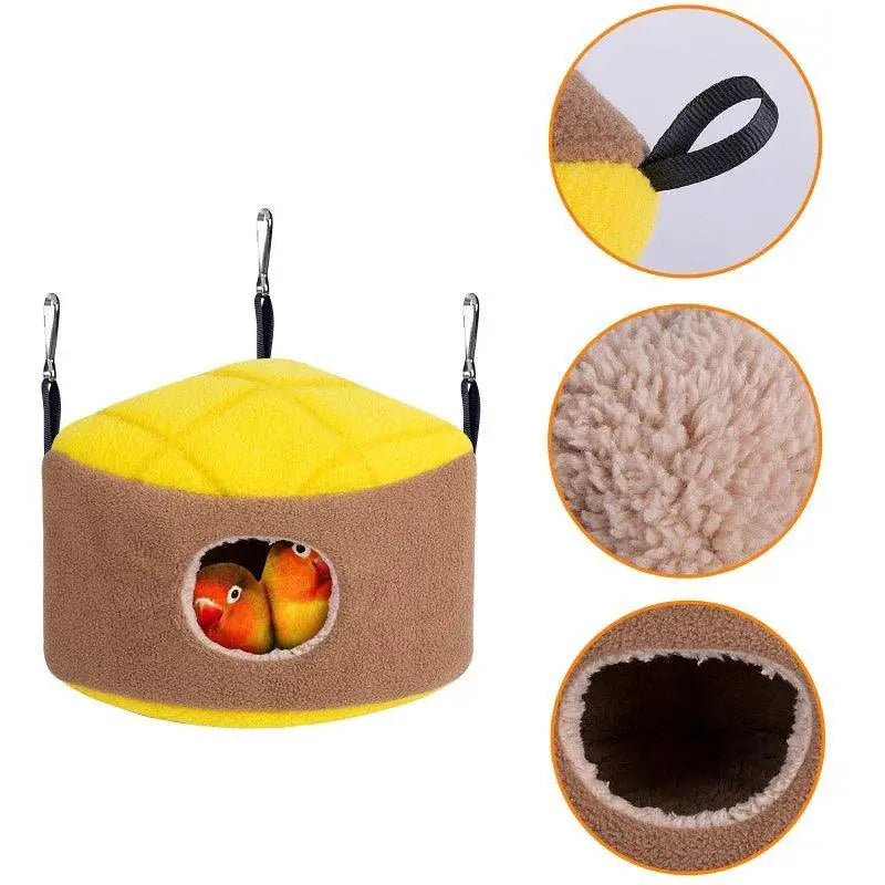 Cozy Bird Hammock Cage Accessory Snuggle Hut for Small Pets